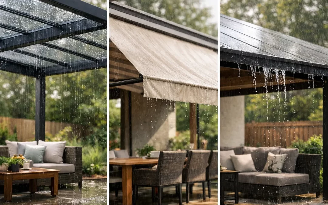 Cubiertas para patios de lluvia: cuál elegir