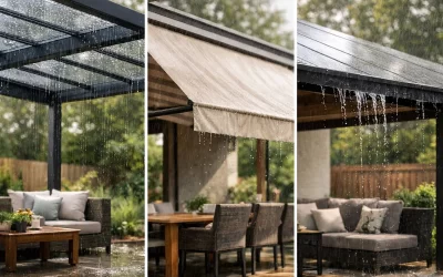 Cubiertas para patios de lluvia: cuál elegir