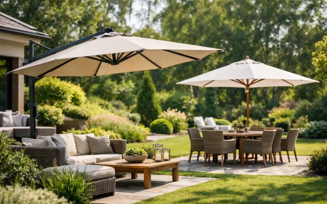 Parasoles para jardines residenciales: cómo elegir