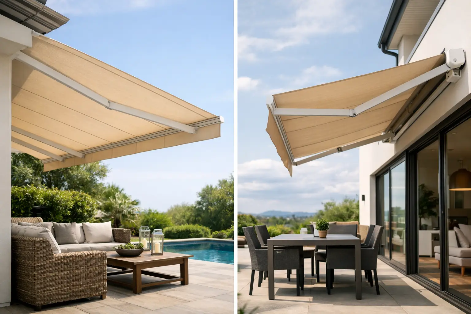 Toldo fijo o retractil: cuál conviene más Toldo fijo o retractil: cuál conviene más