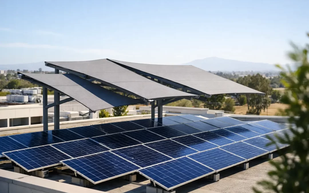 Caso de ahorro energético solar con sombra a medida