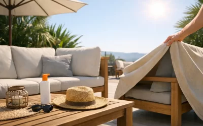 Cómo proteger muebles exteriores del sol