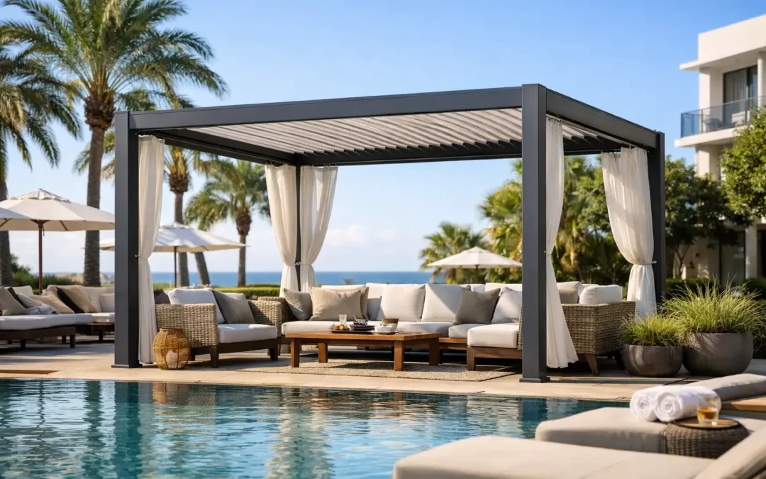 Guía de pérgolas para hoteles con más confort