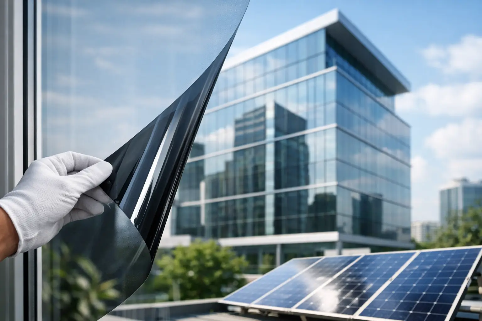 Cómo funciona la película solar arquitectónica Cómo funciona la película solar arquitectónica