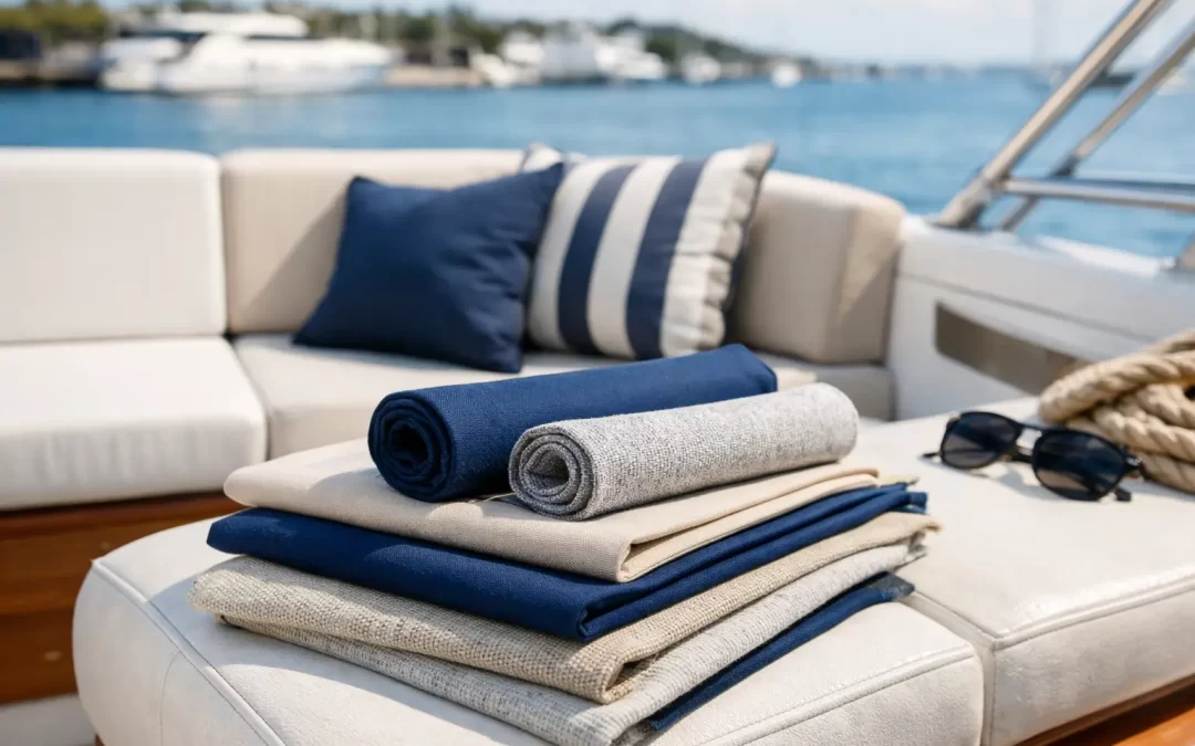 Mejores telas para muebles náuticos y cómo elegirlas