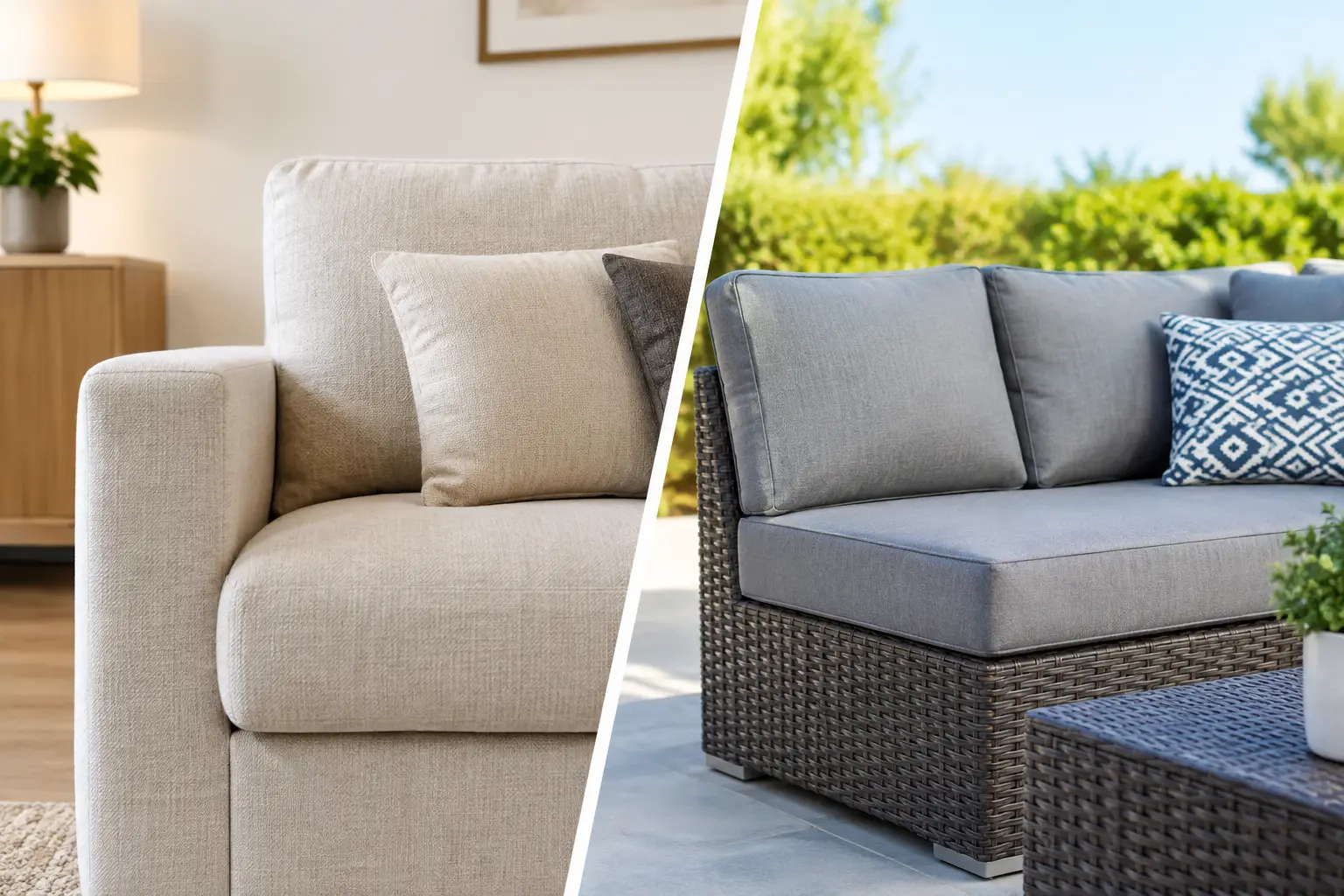 Tapicería interior vs exterior: cuál elegir